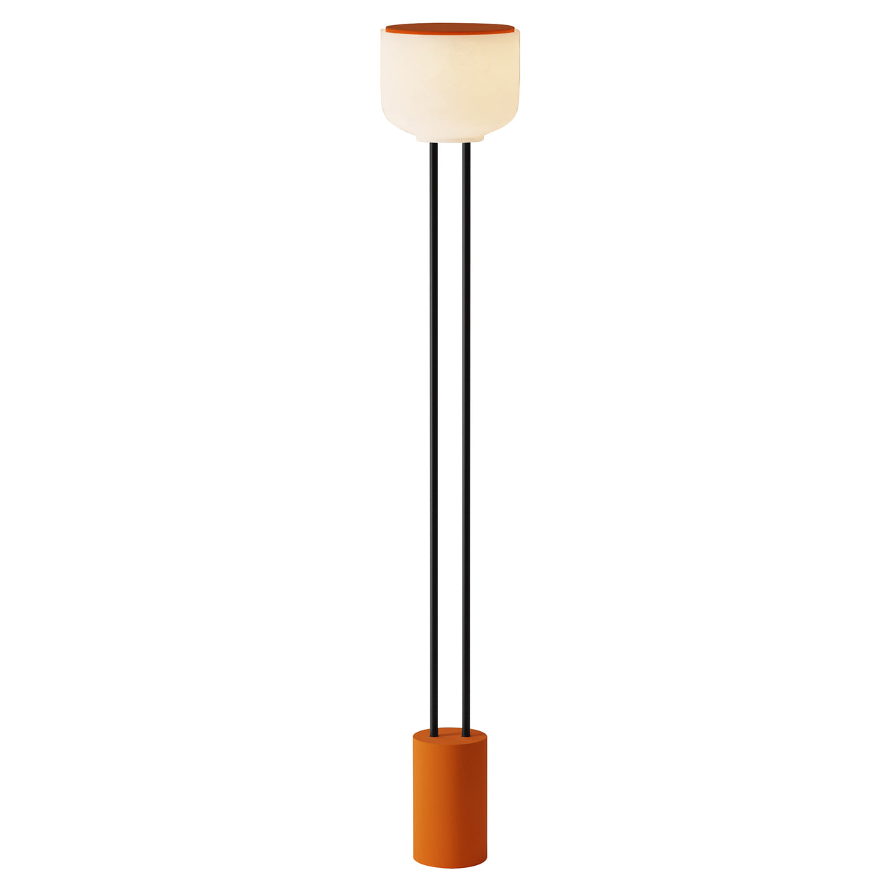 Arpeggio Floor Light: Persimmon + Black