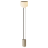 Arpeggio Floor Light: Sand + Chrome