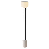 Arpeggio Floor Light: Snow + Black
