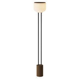 Arpeggio Floor Light: Walnut + Black