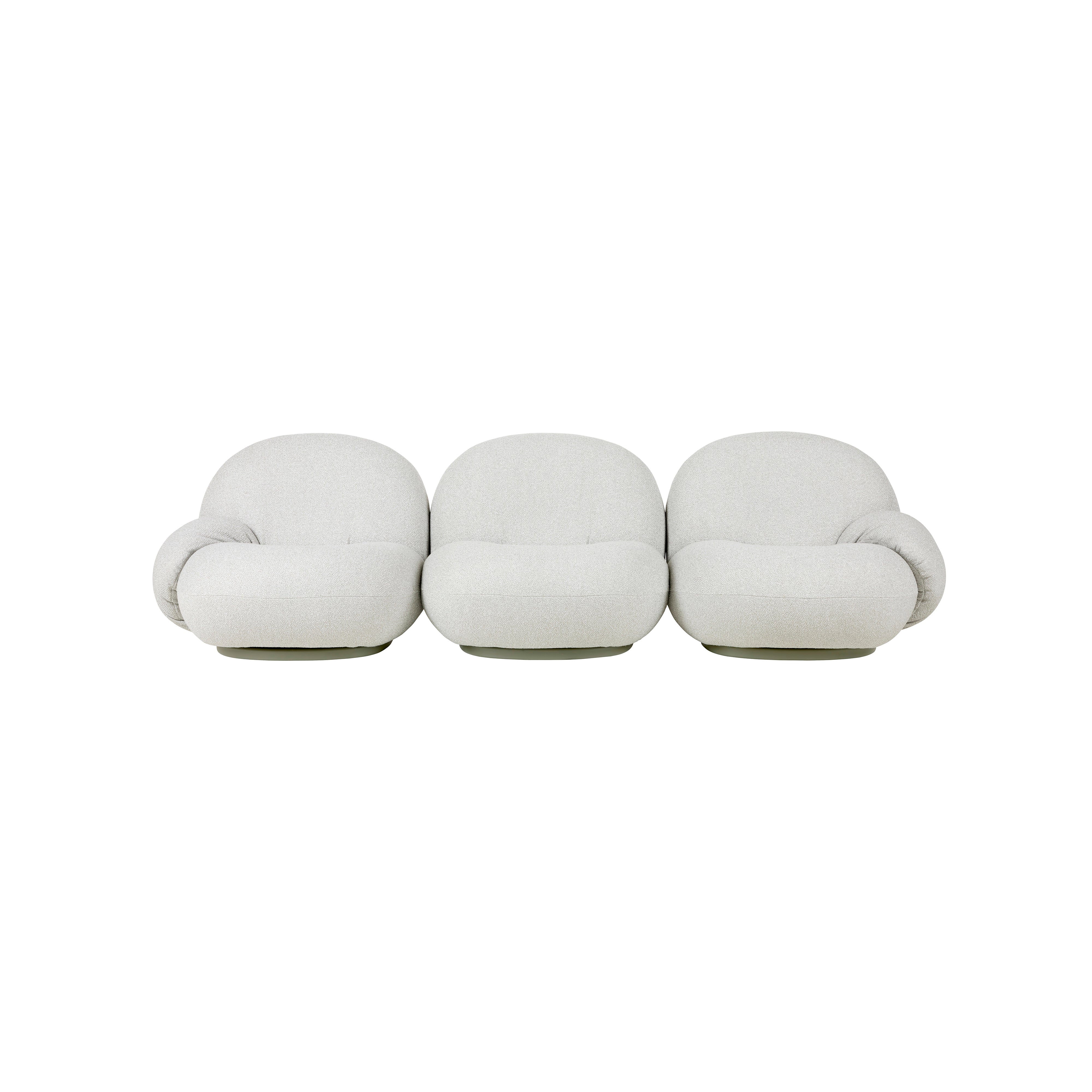 Pacha Sofa with Armrest + Ottoman: Outdoor + 3 Seater