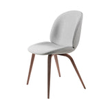 Beetle Dining Chair: Wood Base + Full Upholstery + American Walnut Matt