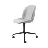 Beetle Meeting Chair: 4-Star Swivel Base with Castors + Full Upholstery + Black Matt