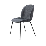 Beetle Dining Chair: Conic Base + Full Upholstery + Black Matt