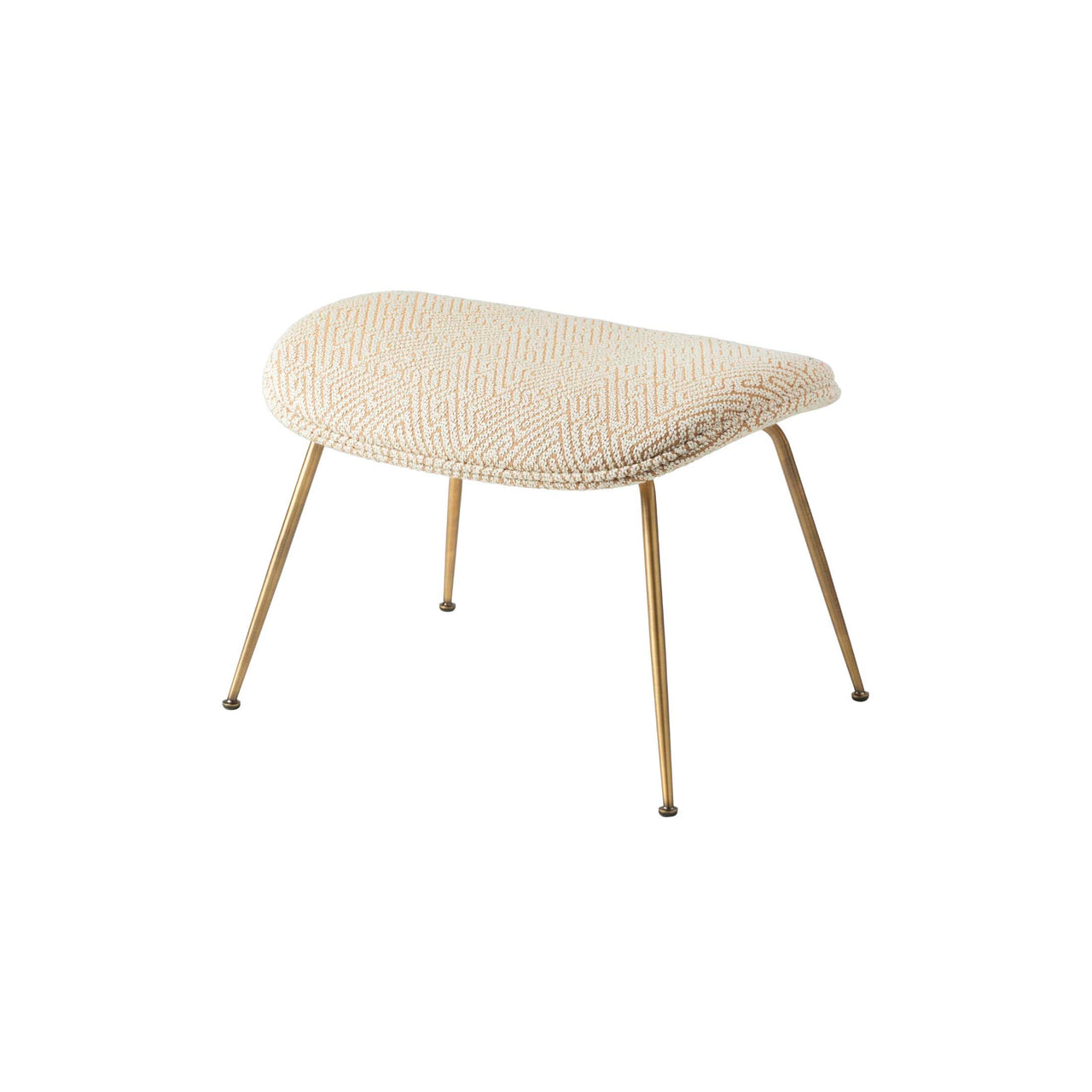 Beetle Ottoman: Antique Brass