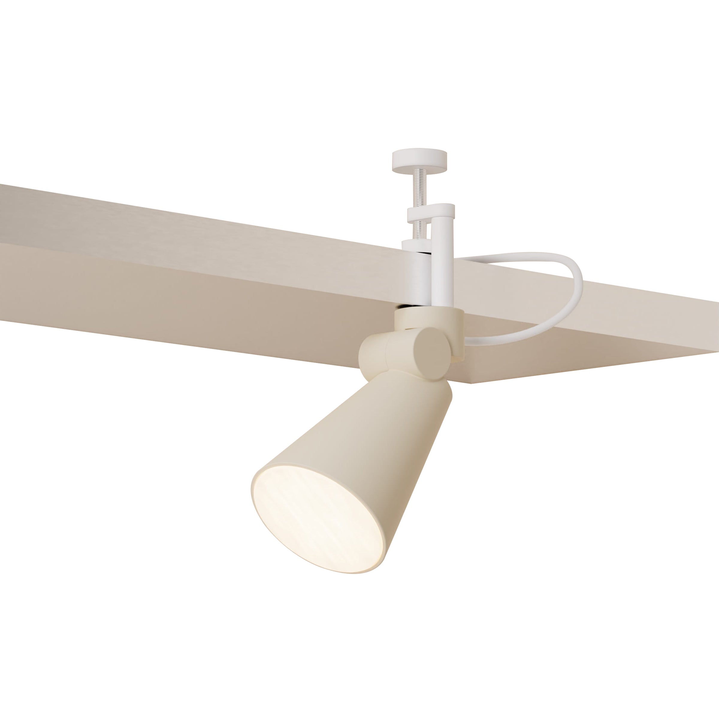 Aim Clamp Light: Sand + White