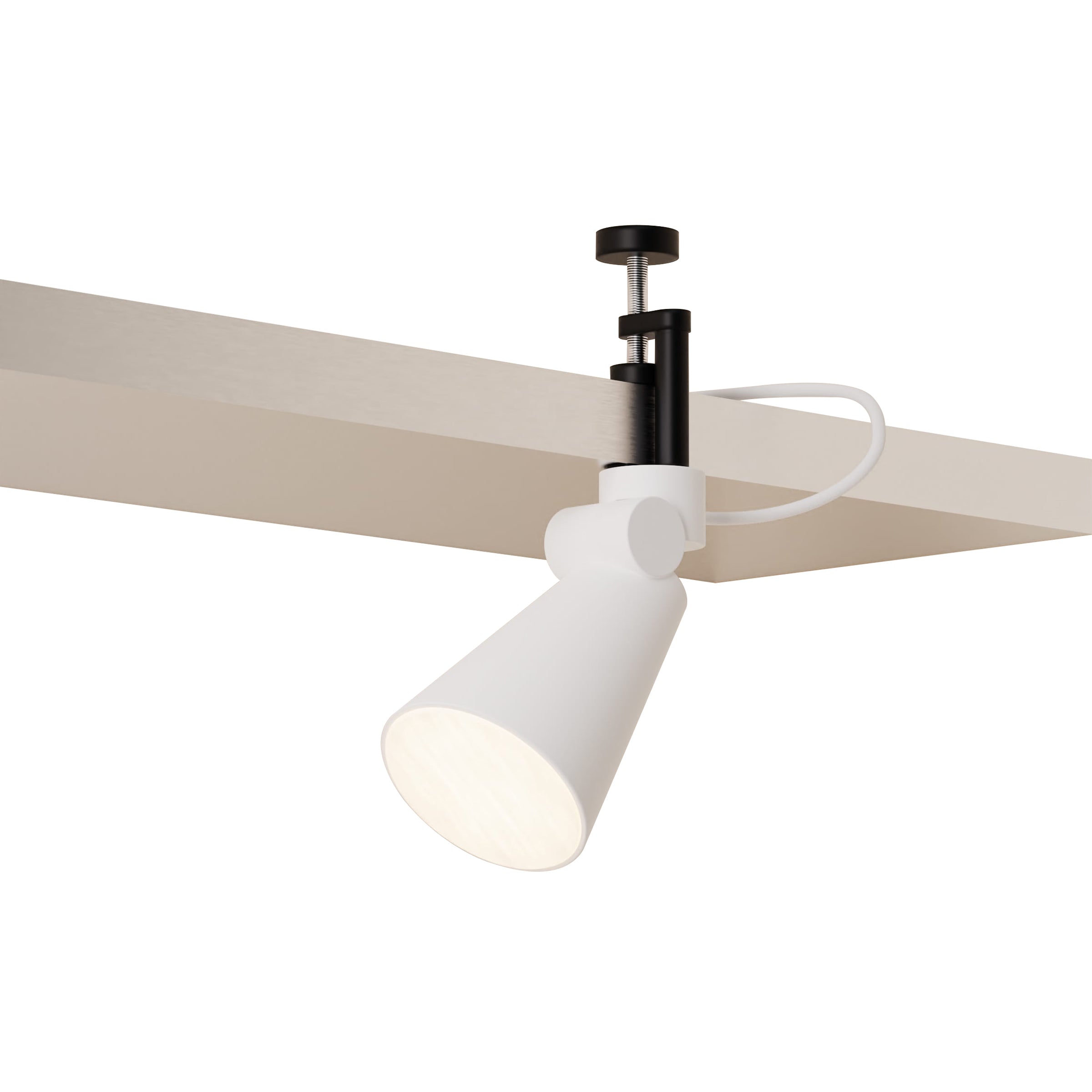 Aim Clamp Light: Snow + Black