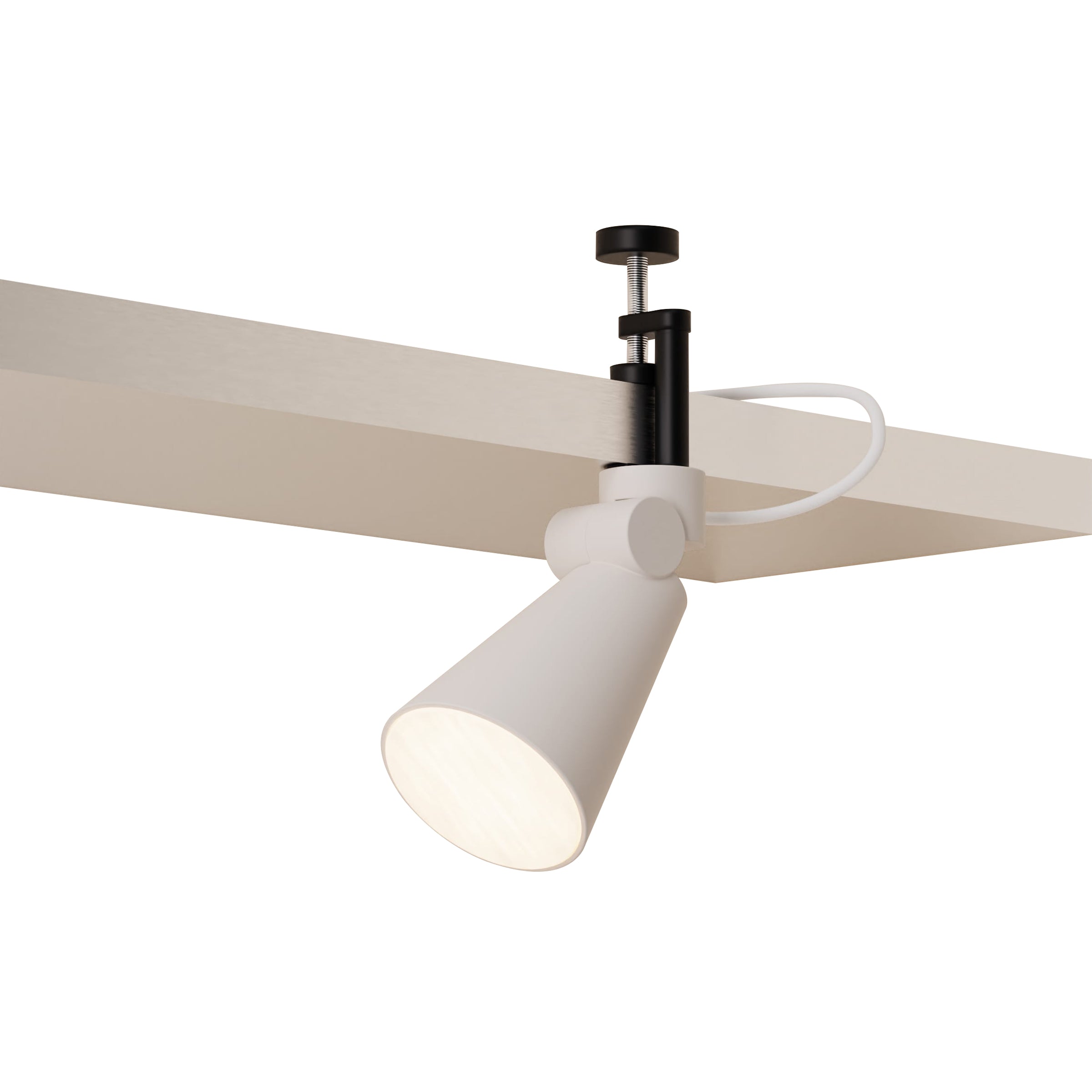 Aim Clamp Light: Stone + Black