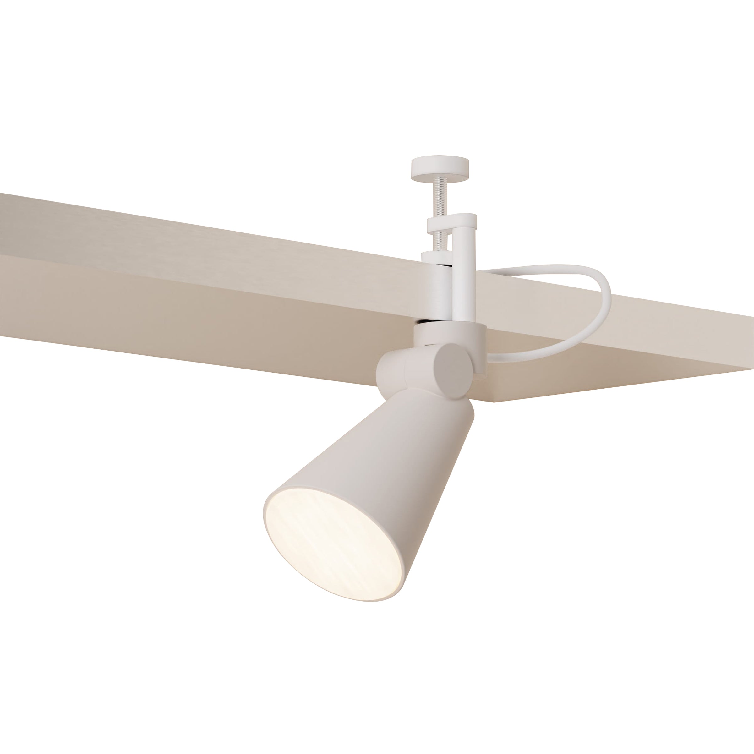 Aim Clamp Light: Stone + White