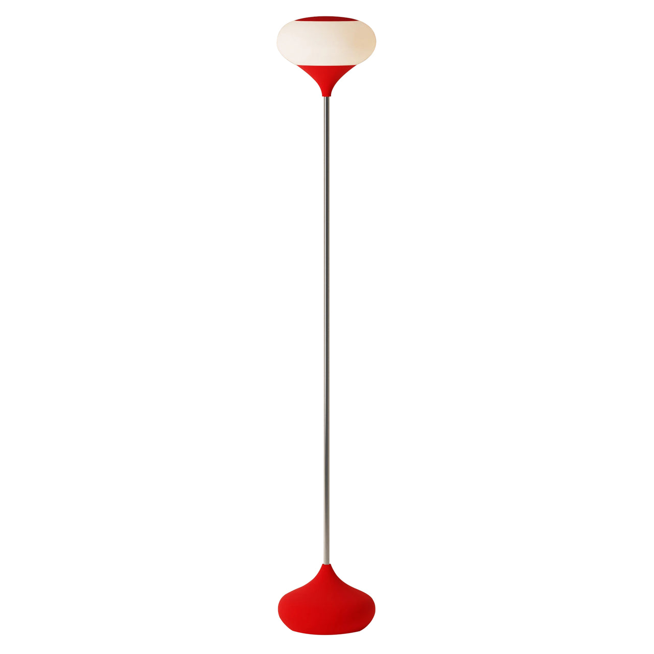 Kobble Floor Light: Poppy + Chrome