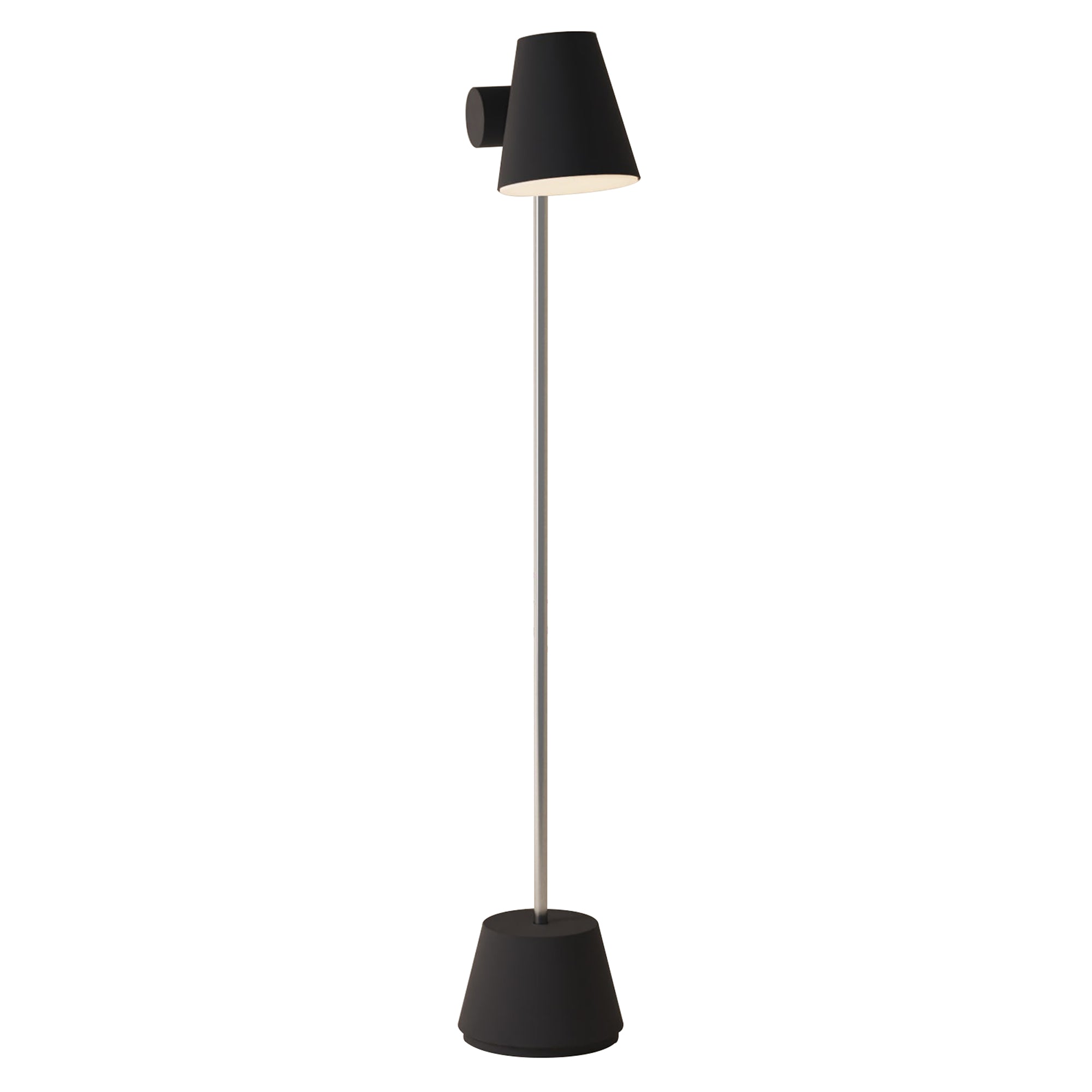 Aim Floor Light: Carbon + Chrome