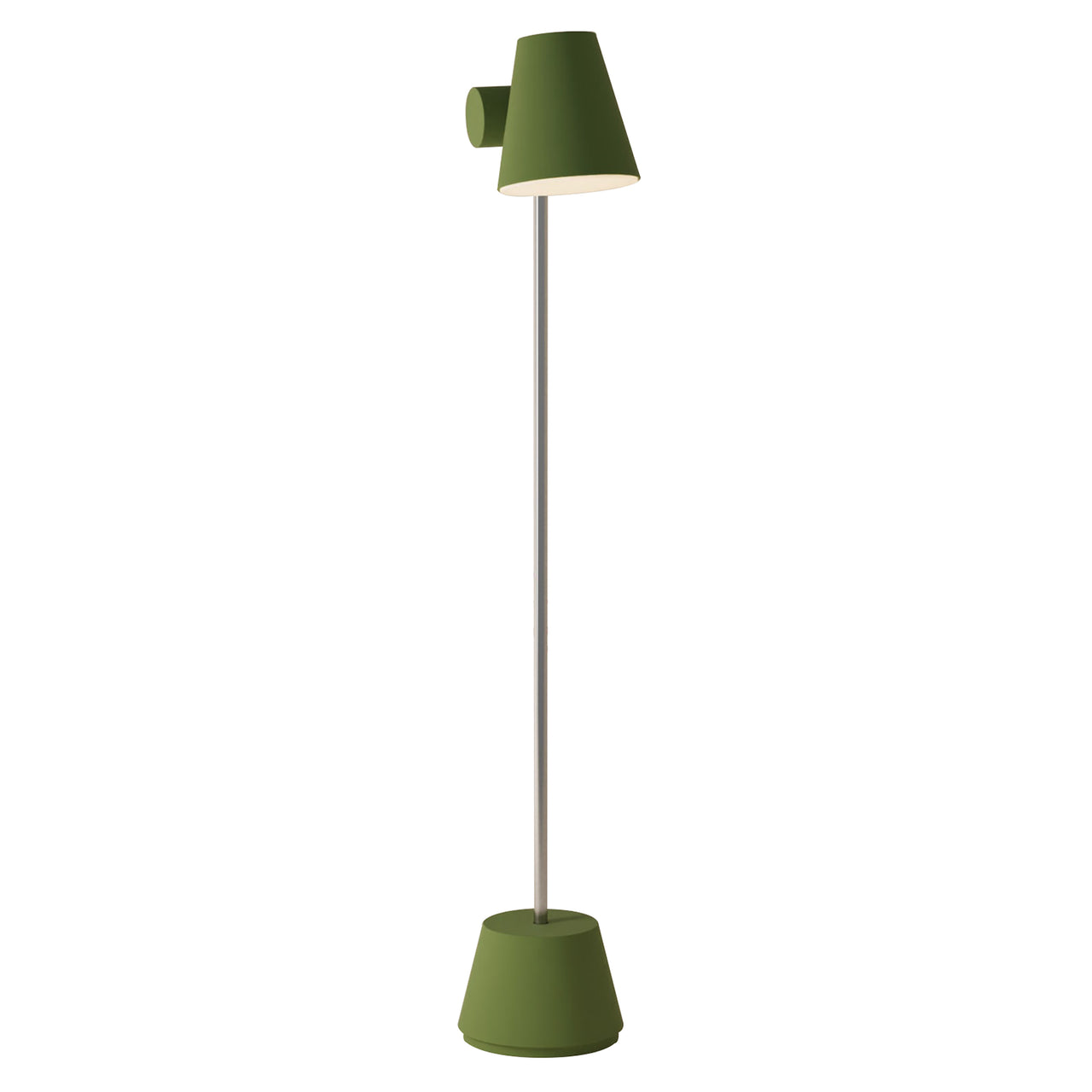 Aim Floor Light: Olive + Chrome