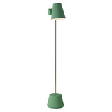 Aim Floor Light: Sage + Chrome