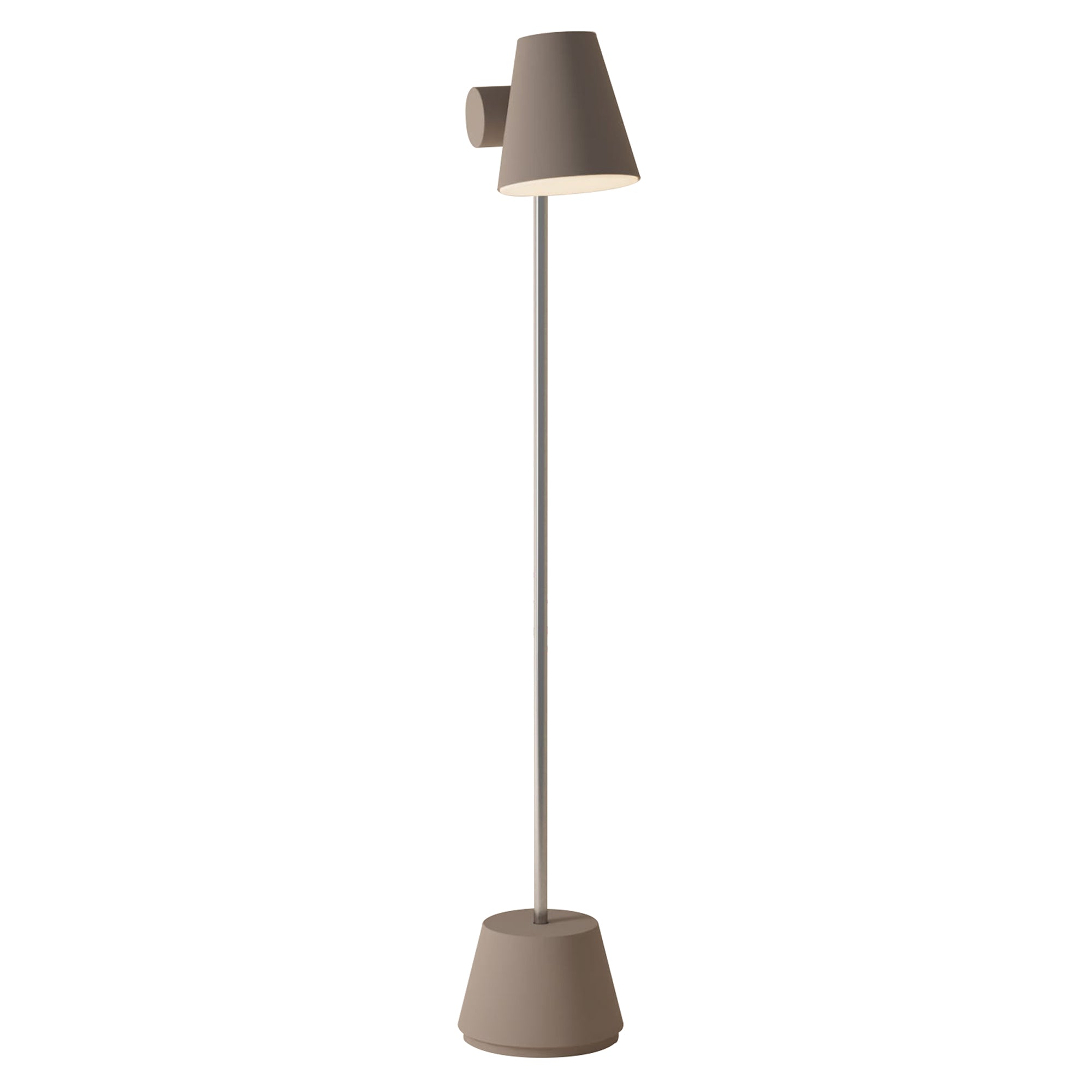 Aim Floor Light: Smoke + Chrome