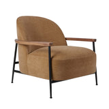 Sejour Lounge Chair with Armrest: American Walnut