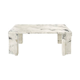 Doric Coffee Table: Square + Electric Grey