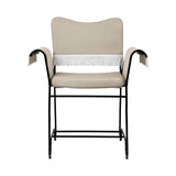 Tropique Dining Chair: Outdoor + With Fringes + Black + Leslie 12