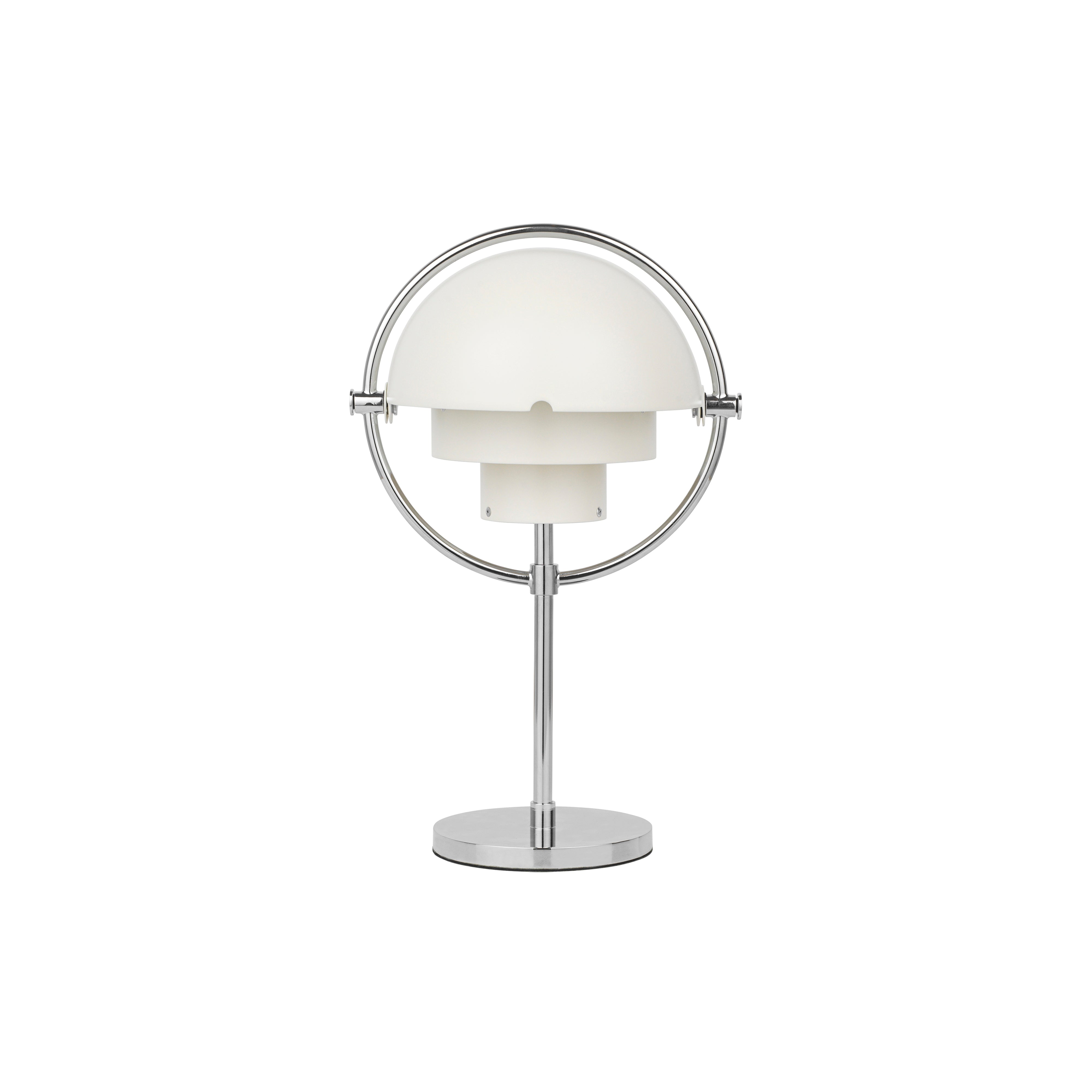 Multi-Lite Portable Lamp: Chrome + White Semi Matt