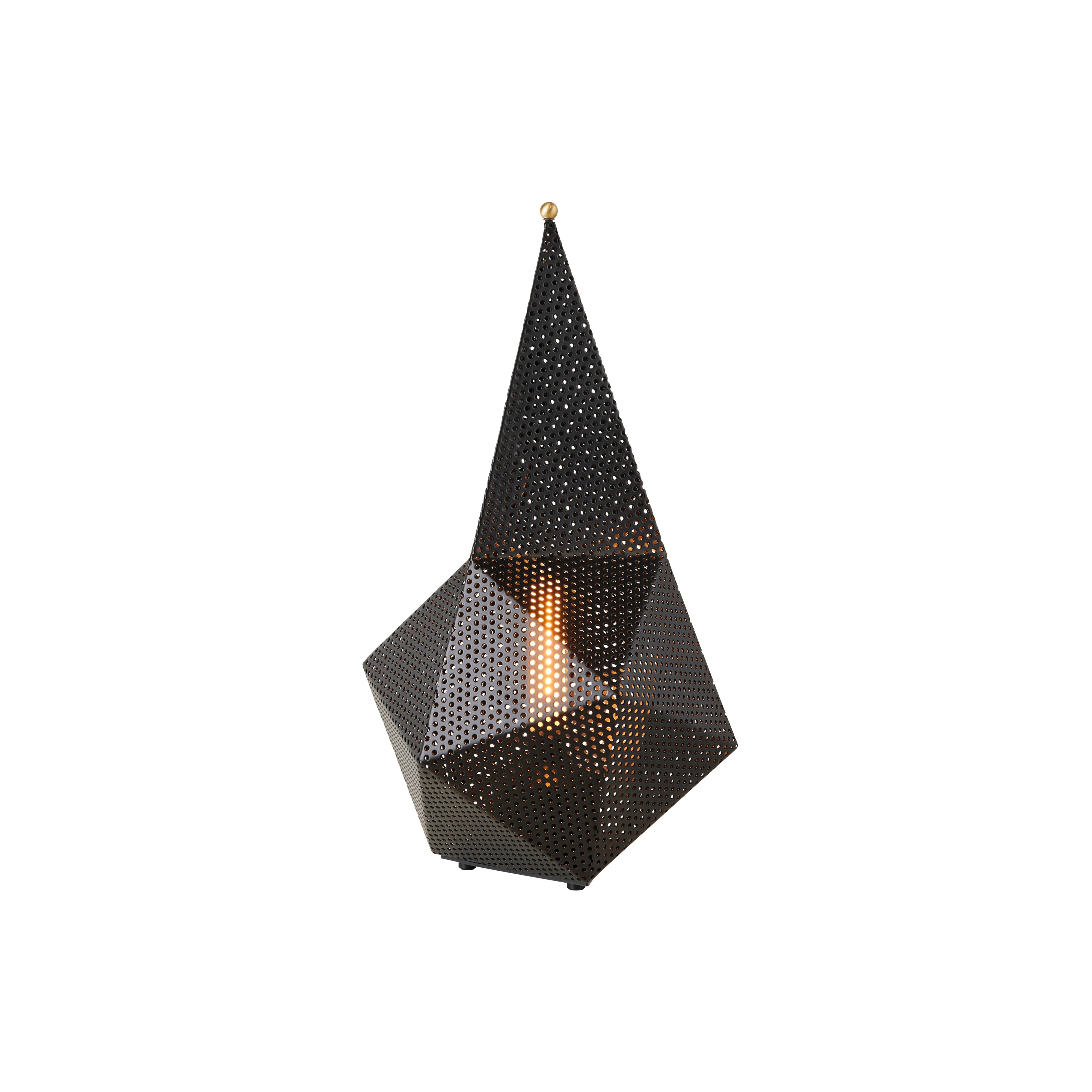 Bagdad Portable Lamp: Soft Black Semi Matt