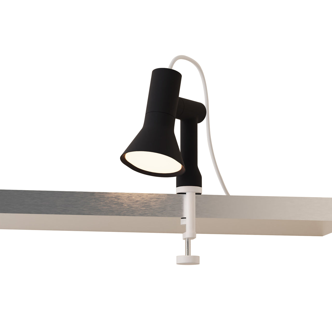 Gallery Clamp Light: Carbon + White