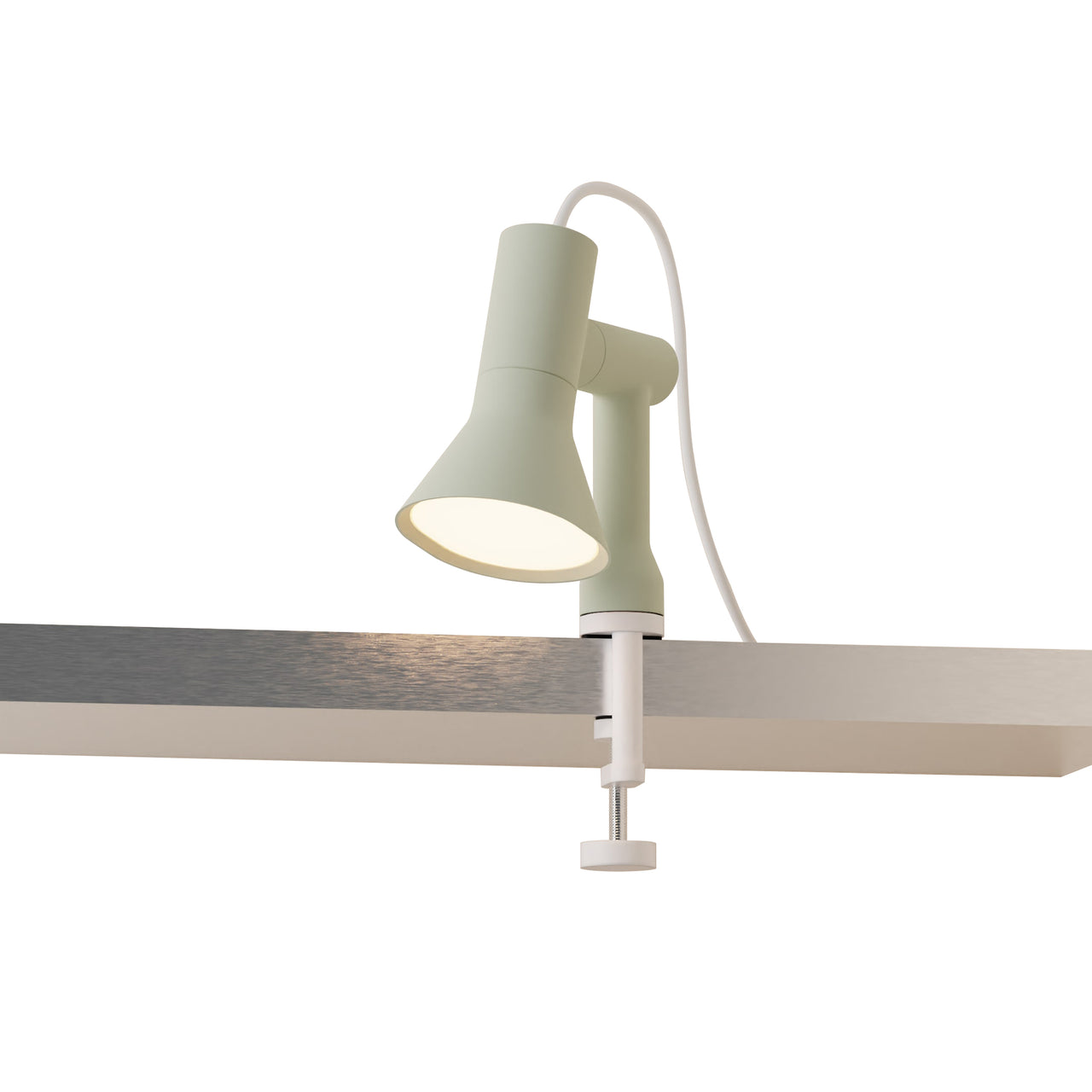 Gallery Clamp Light: Meadow + White