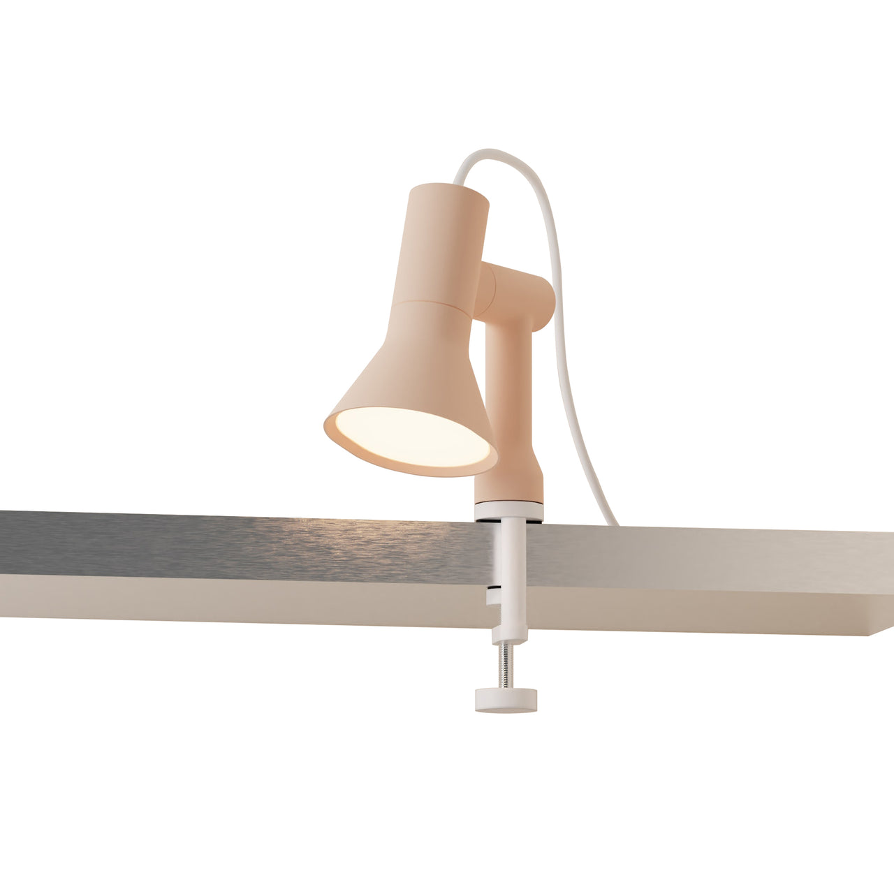 Gallery Clamp Light: Peach + White