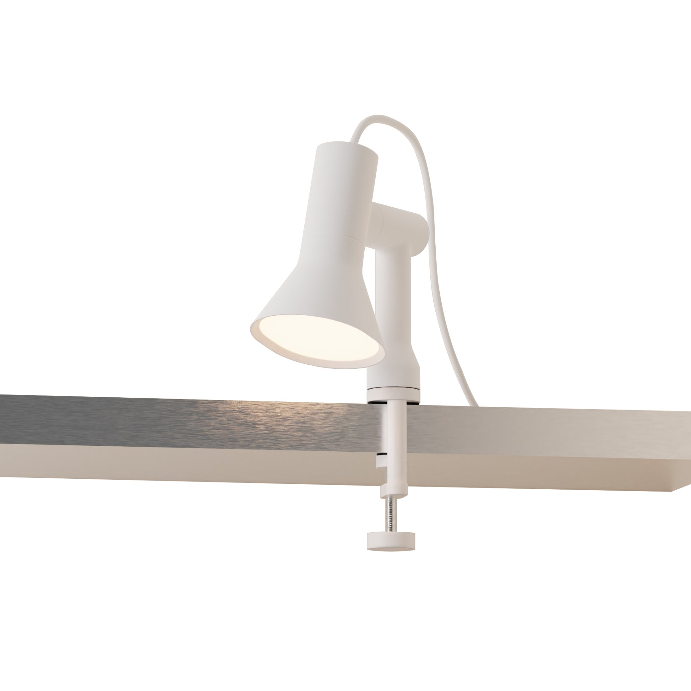 Gallery Clamp Light: Snow + White