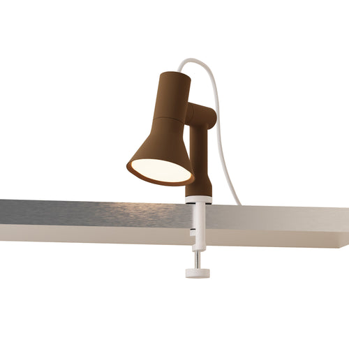 Gallery Clamp Light: Walnut + White
