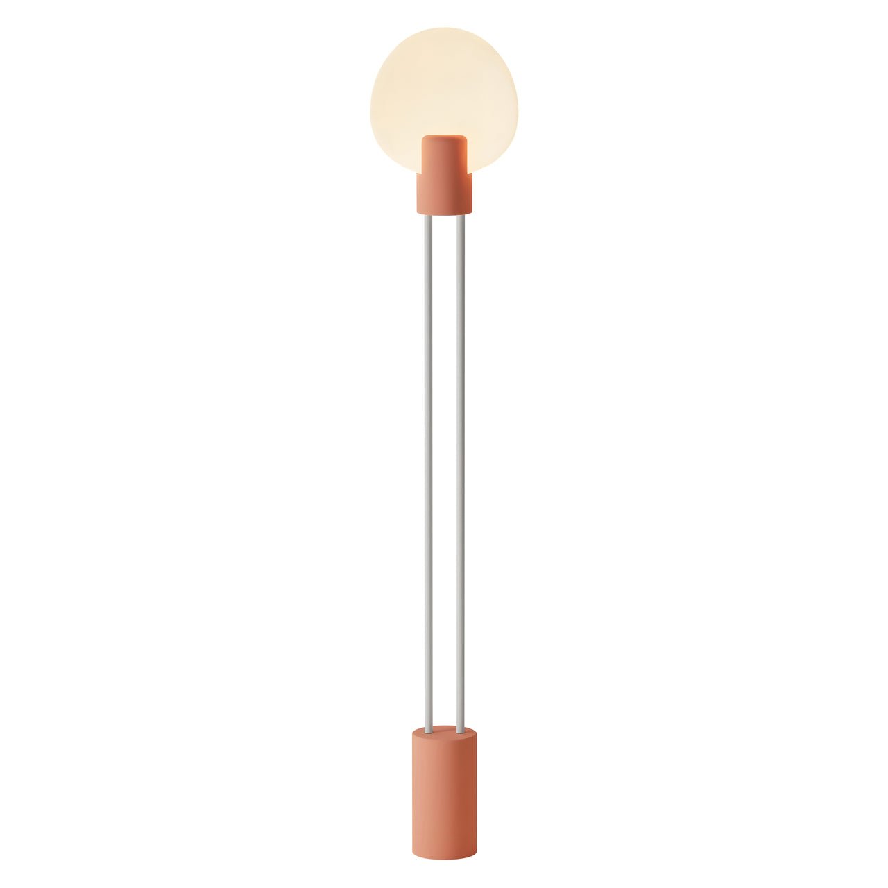 Pavone Floor Light: Blossom + White