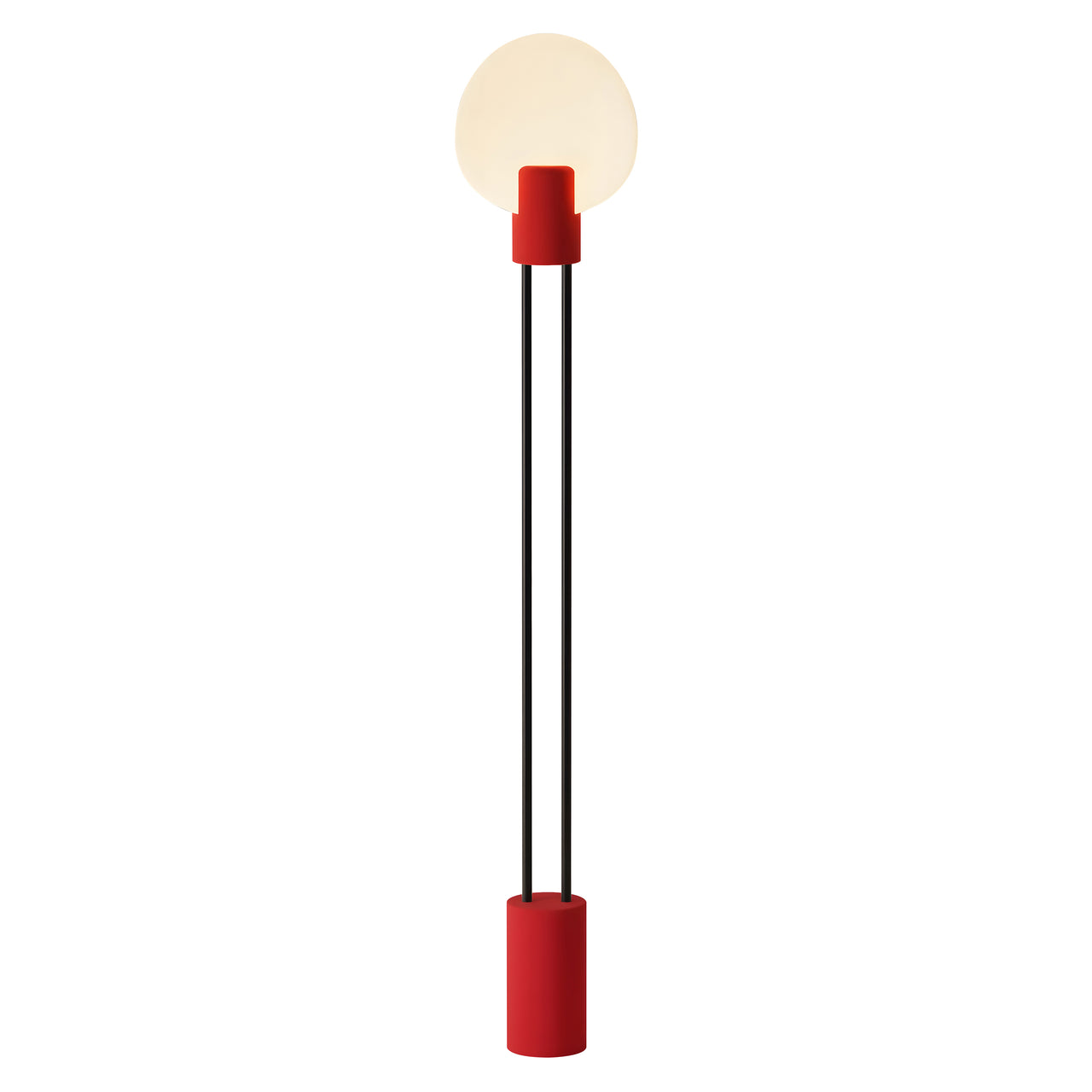 Pavone Floor Light: Canyon + Black