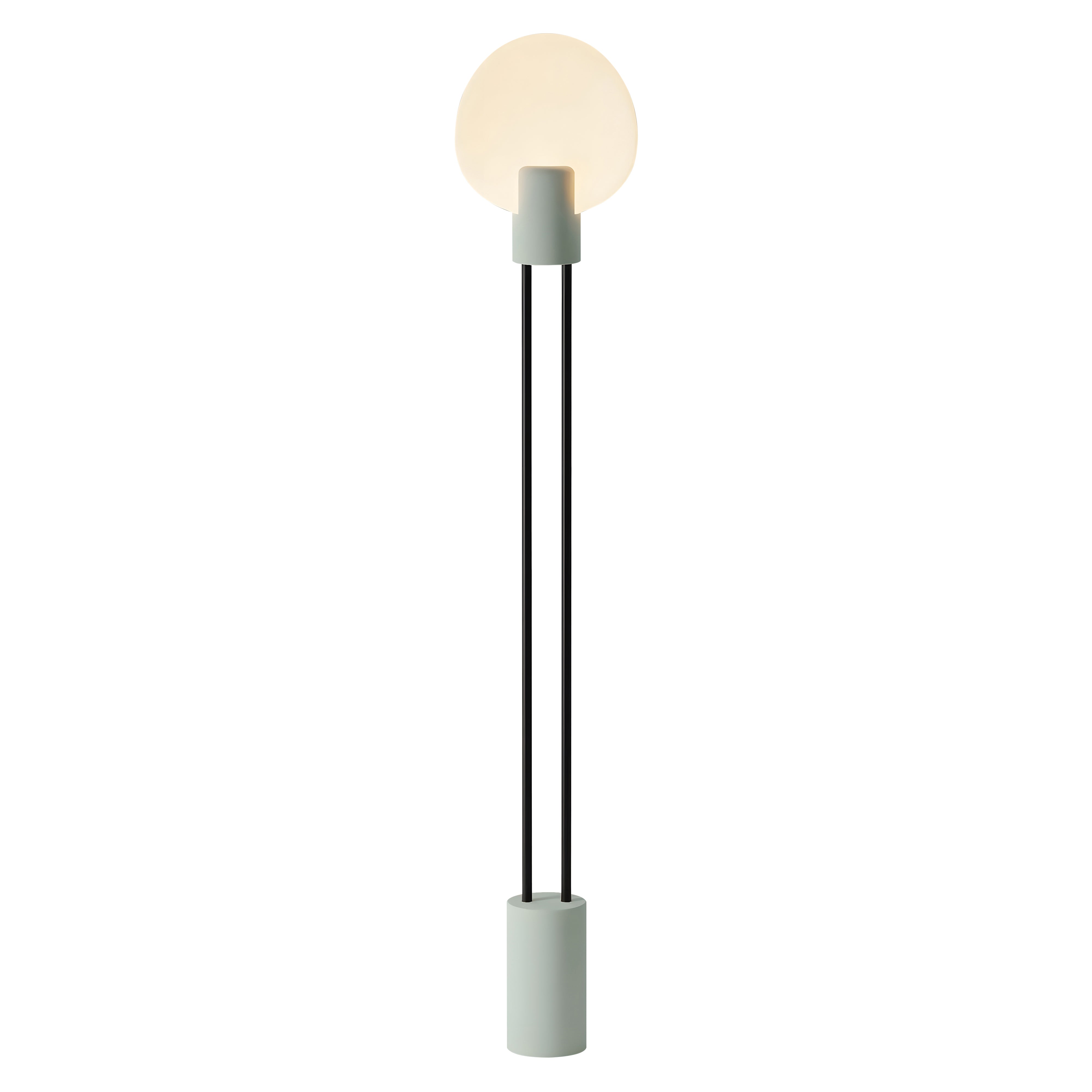 Pavone Floor Light: Meadow + Black