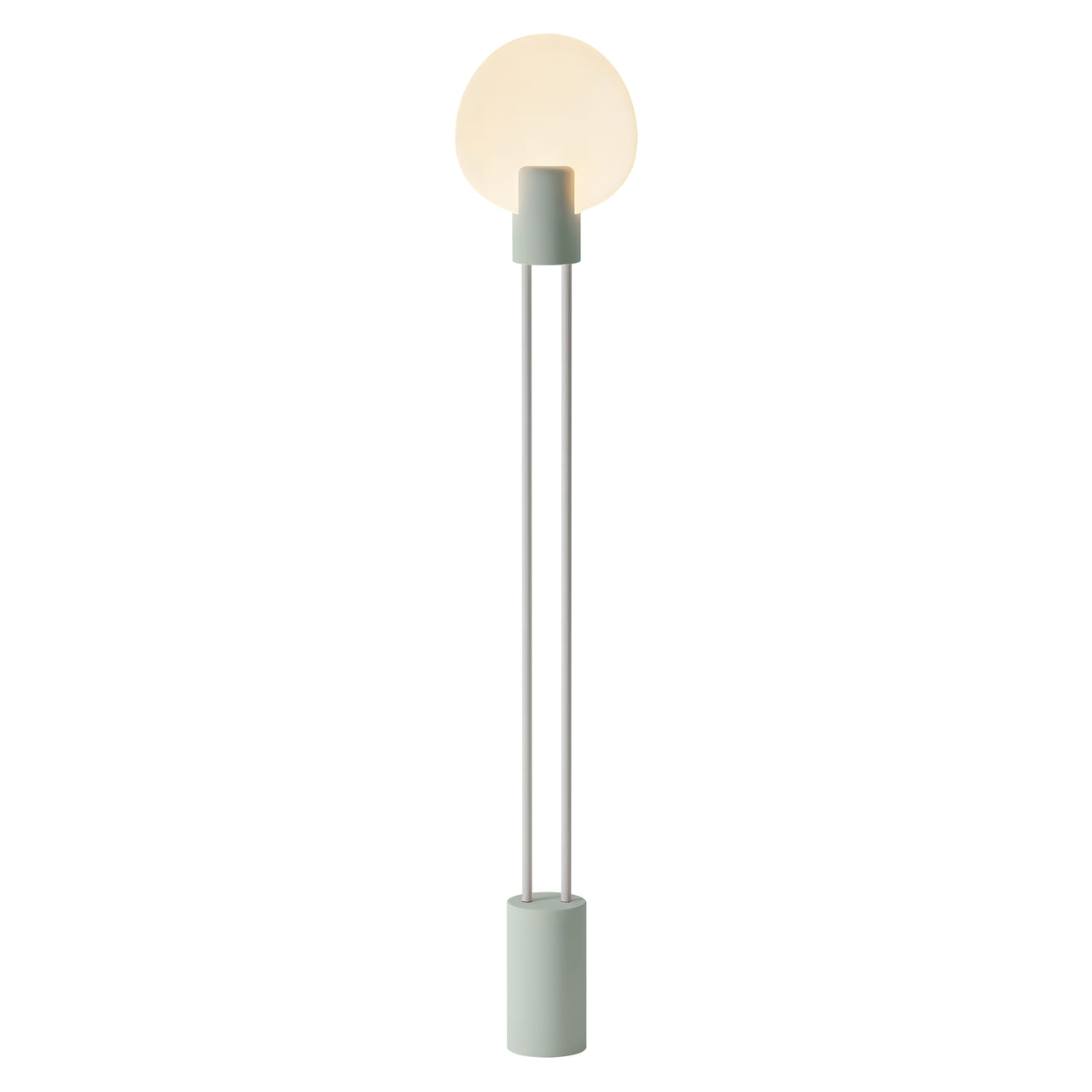 Pavone Floor Light: Meadow + White