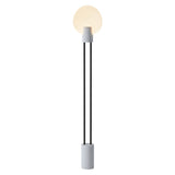Pavone Floor Light: Mist + Black