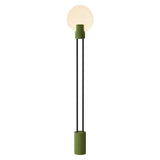 Pavone Floor Light: Olive + Black