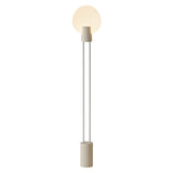 Pavone Floor Light: Sand + White