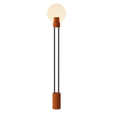 Pavone Floor Light: Sedona + Black