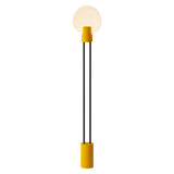 Pavone Floor Light: Sunrise + Black