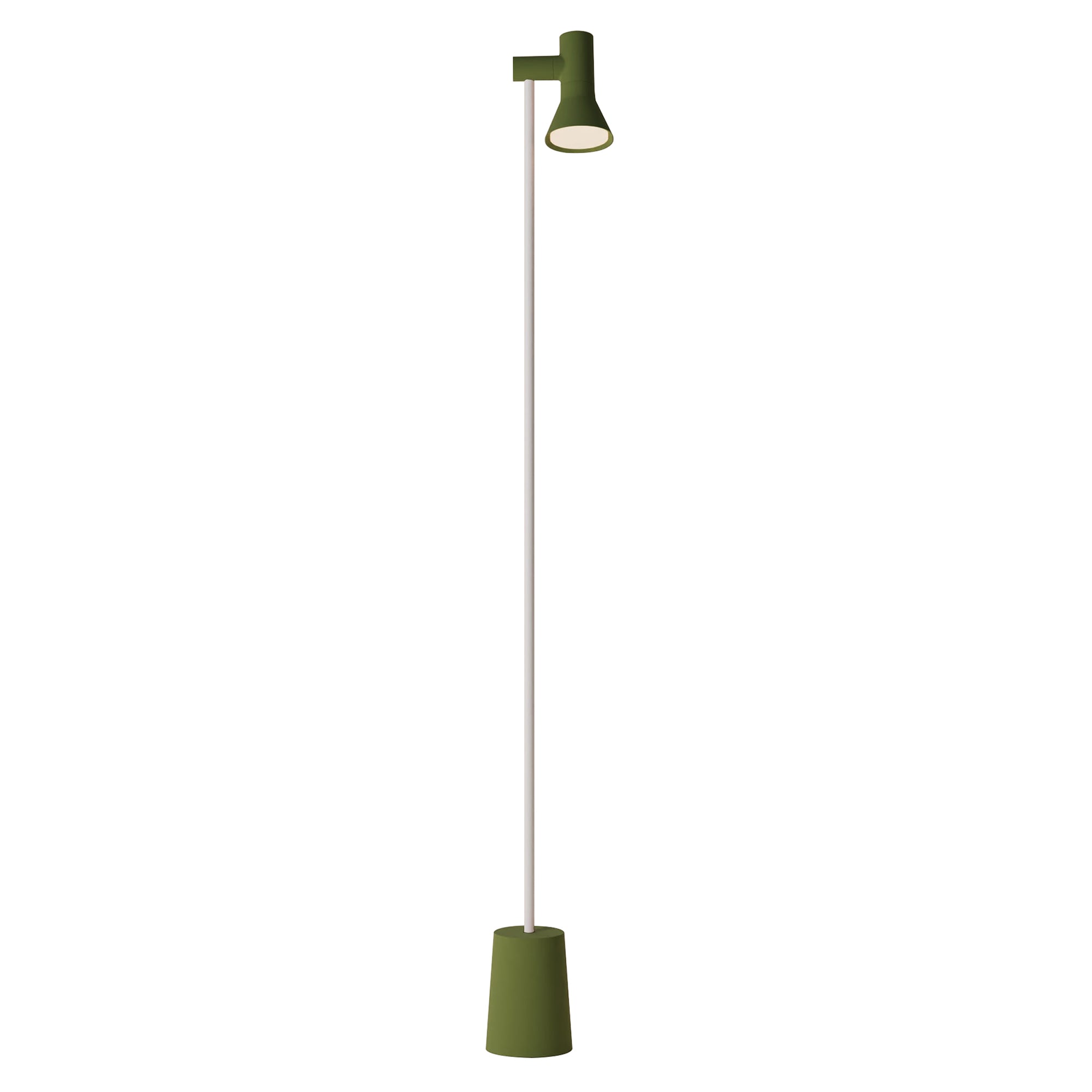Gallery Floor Light: Olive + White