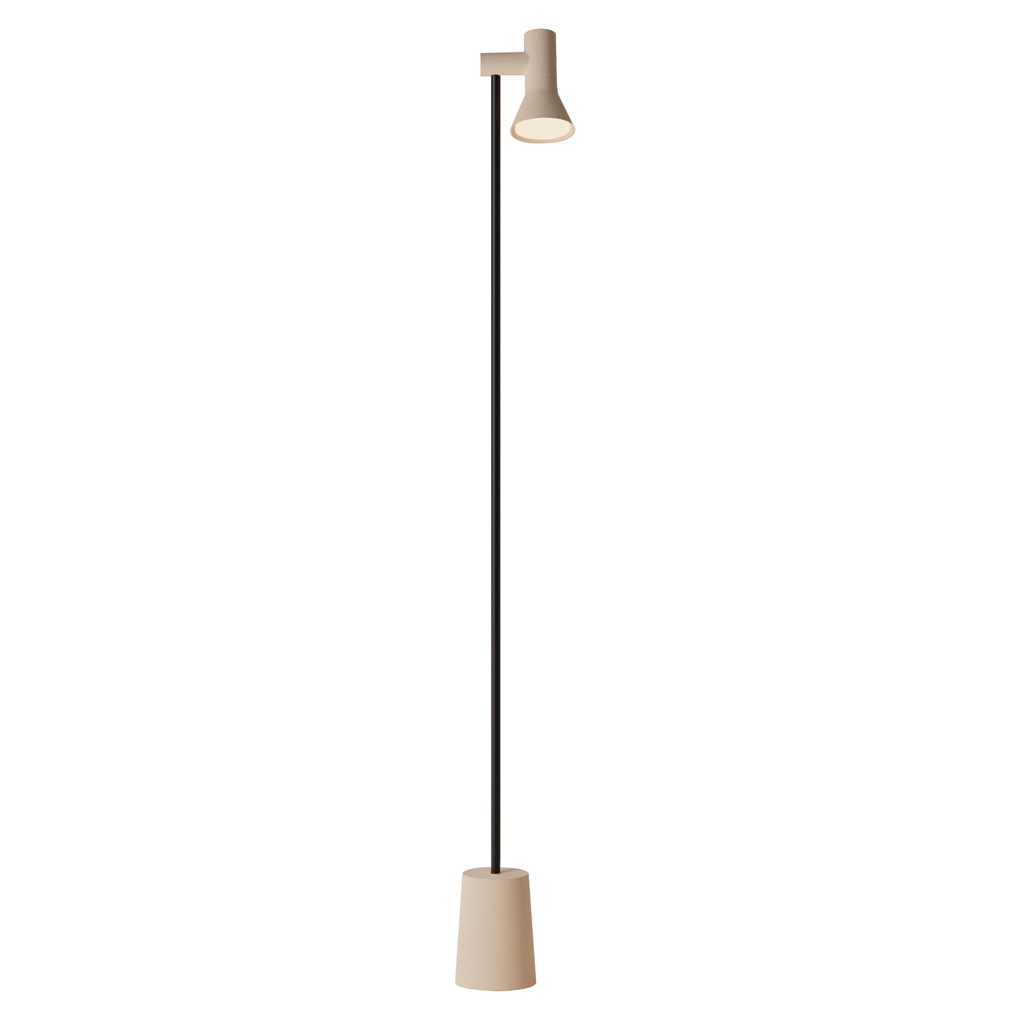 Gallery Floor Light: Peach + Black