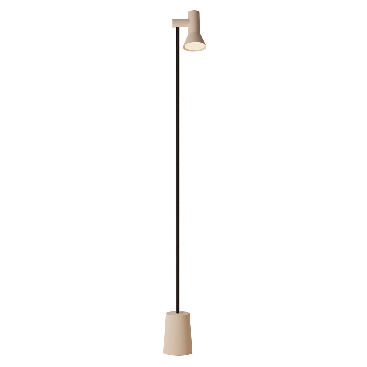 Gallery Floor Light: Peach + Black