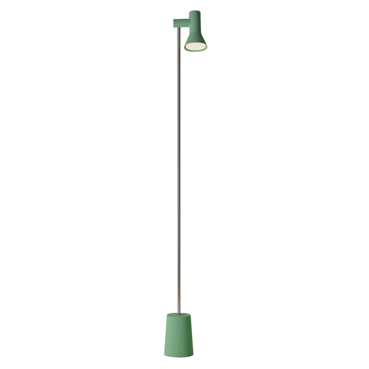 Gallery Floor Light: Sage + Chrome