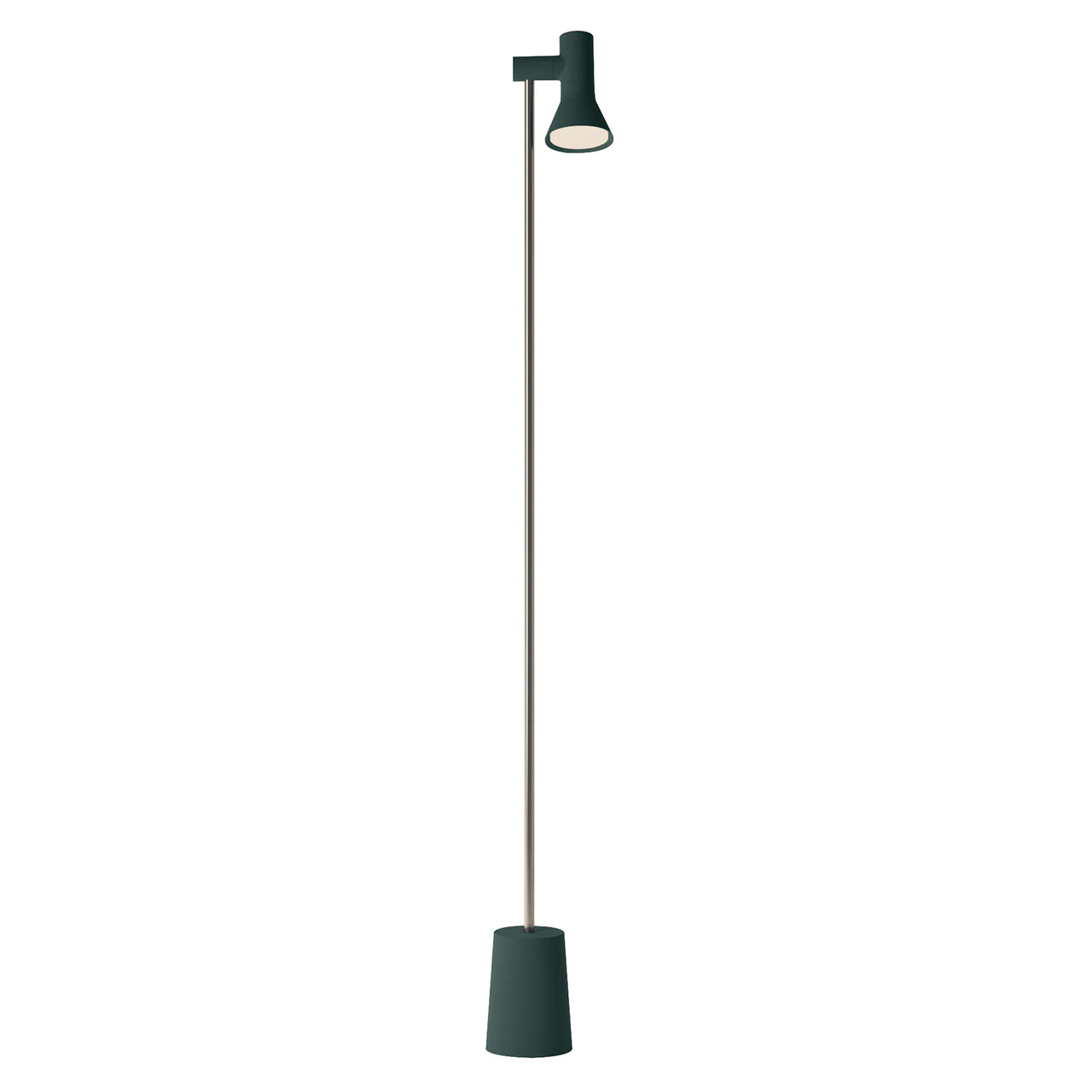 Gallery Floor Light: Spruce + Chrome