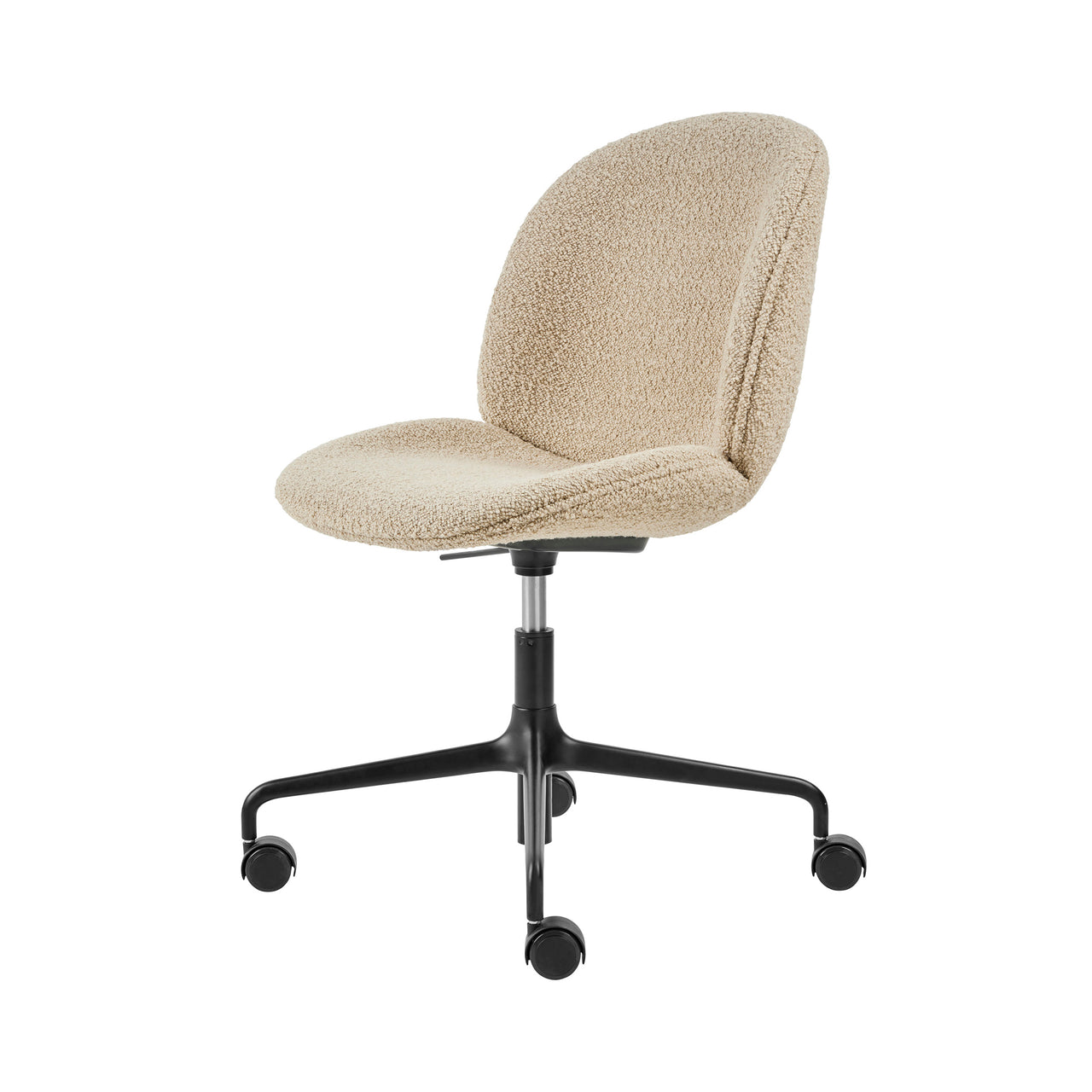 Beetle Adjustable Meeting Chair: 4-Star Base + Full Upholstered + With Castors