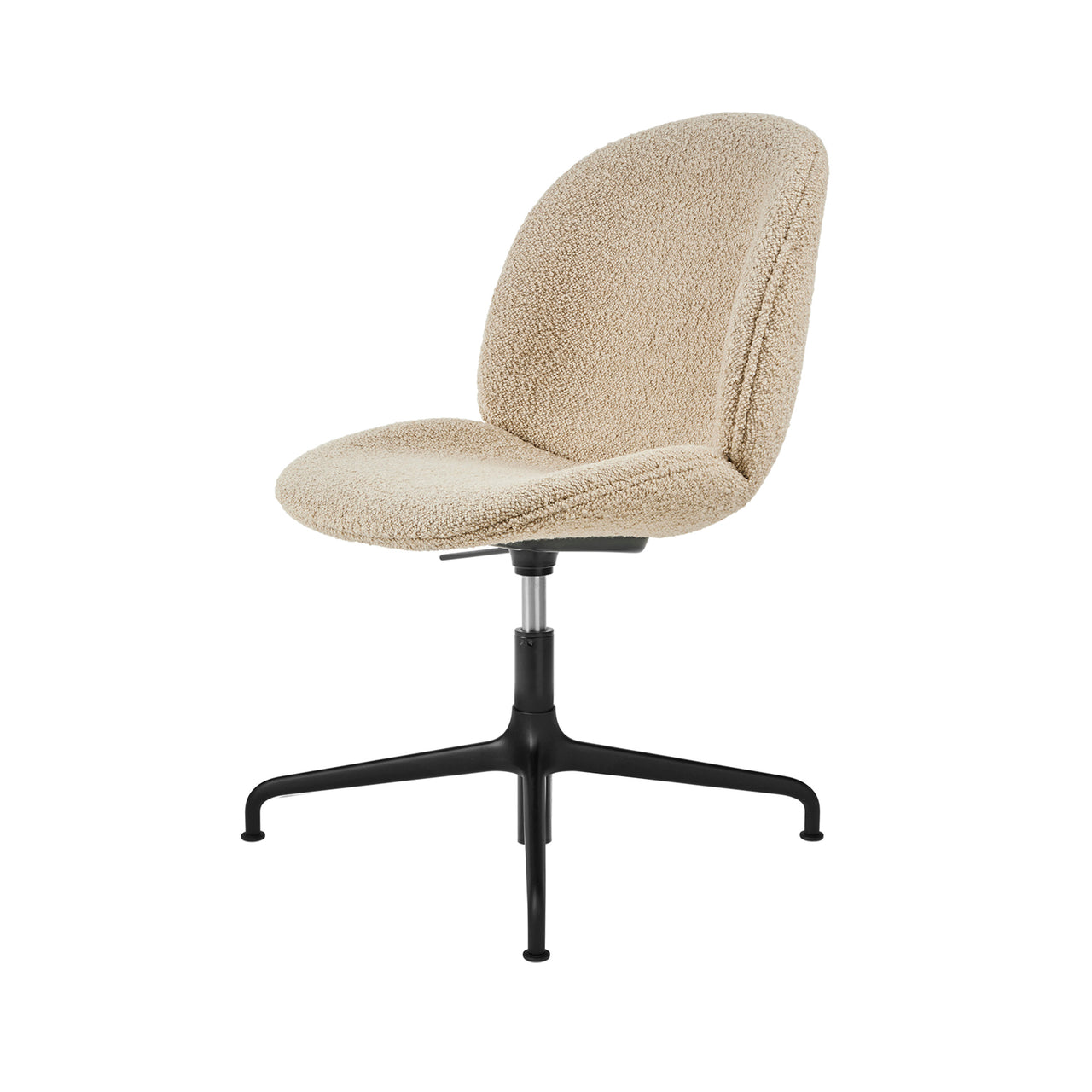 Beetle Adjustable Meeting Chair: 4-Star Base + Full Upholstered + Without Castors