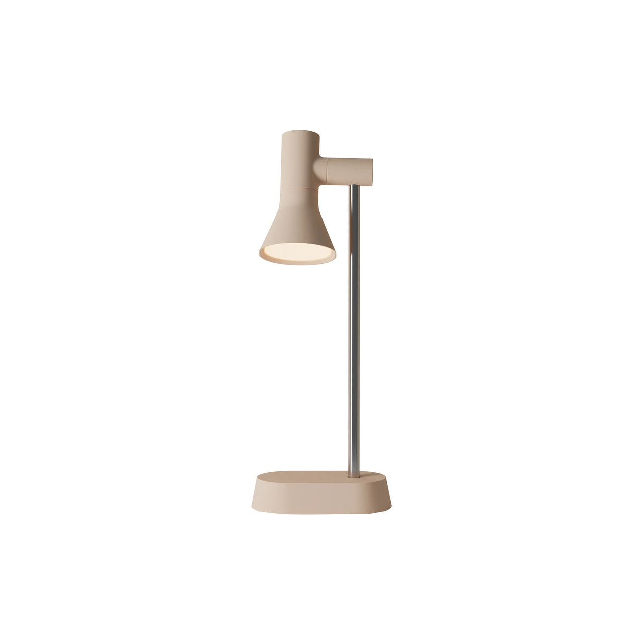 Gallery Task Light: Peach + Chrome