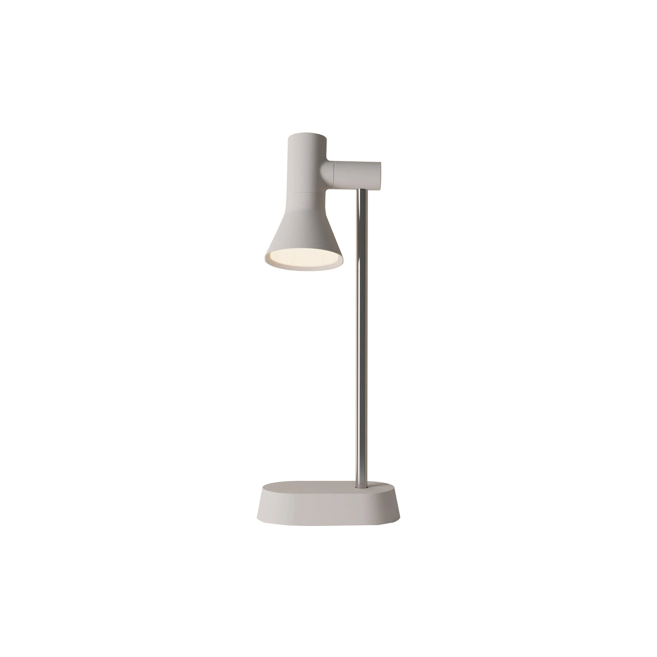 Gallery Task Light: Stone + Chrome