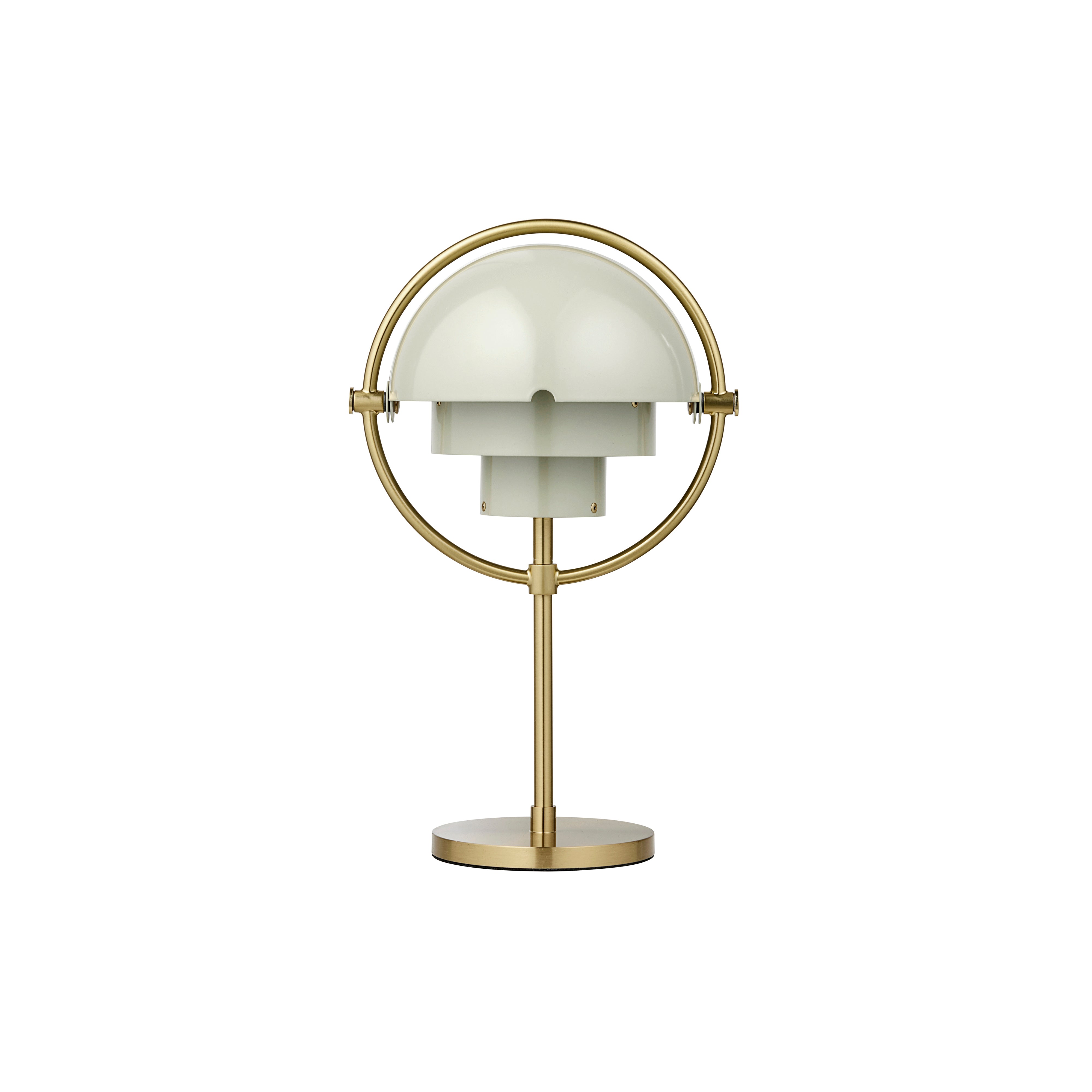 Multi-Lite Portable Lamp: Brass + Pastel Grey