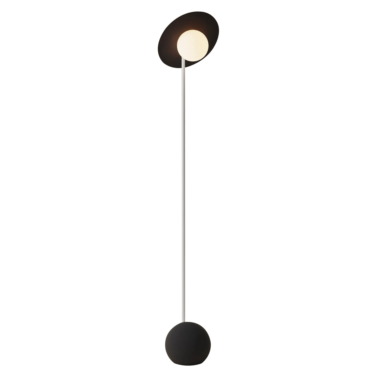 Noah Floor Light: Carbon + White