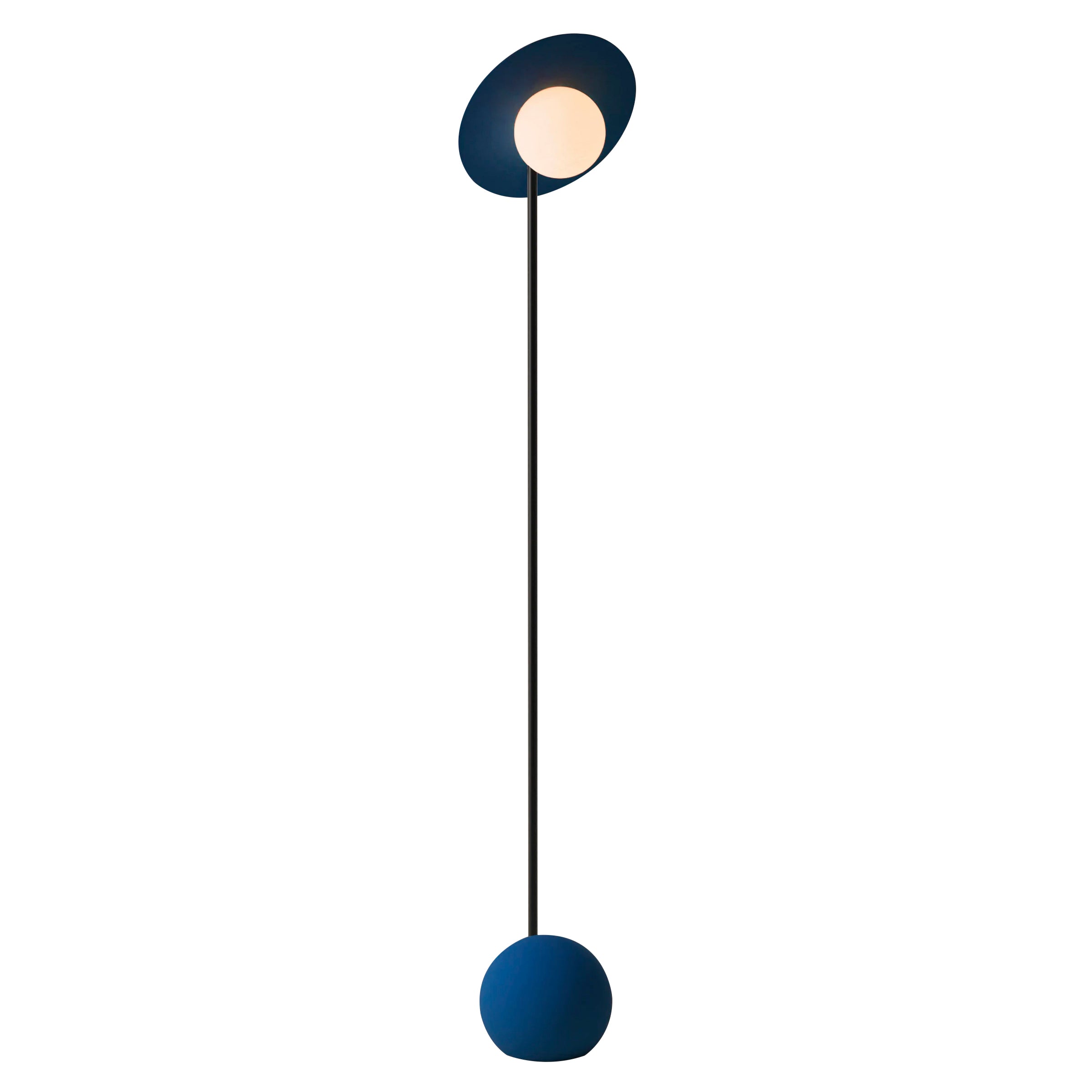 Noah Floor Light: Midnight + Black