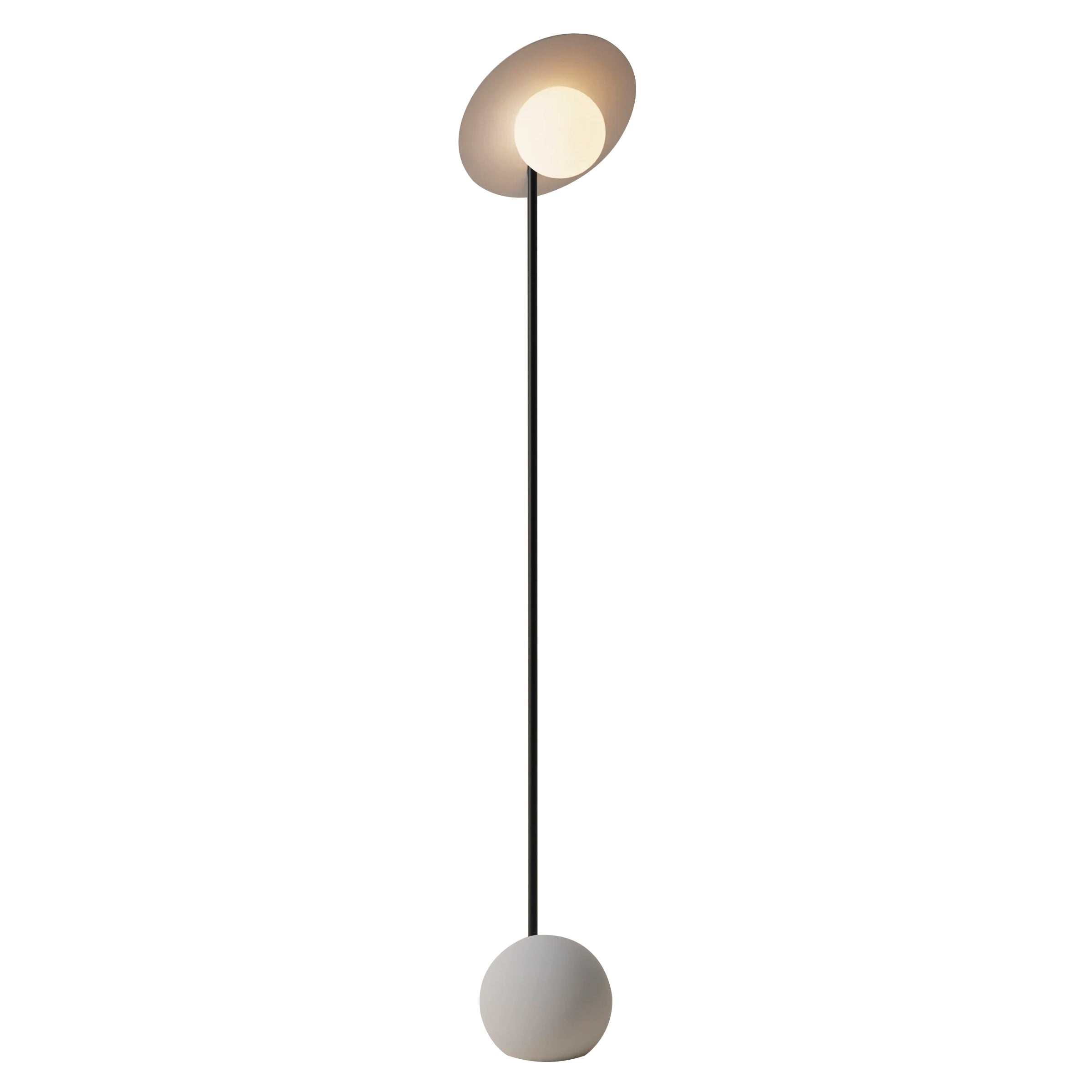 Noah Floor Light: Mist + Black
